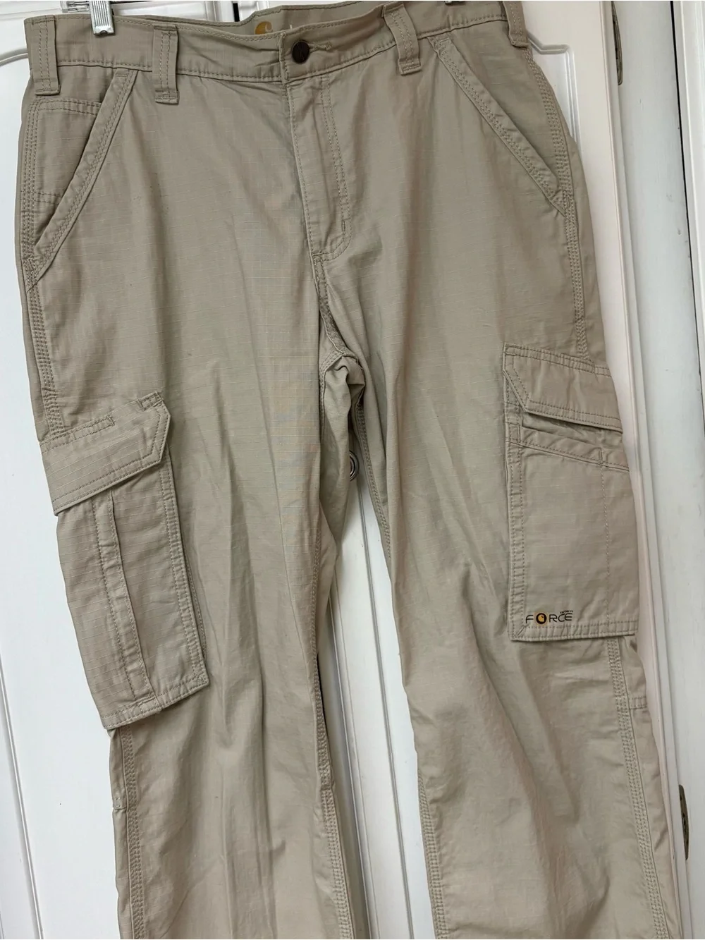 Carhartt Tan Cargo Pants with Utility Pockets